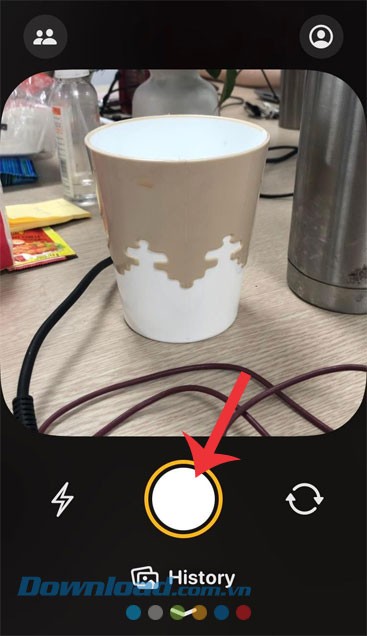 Chụp ảnh trên tiện ích