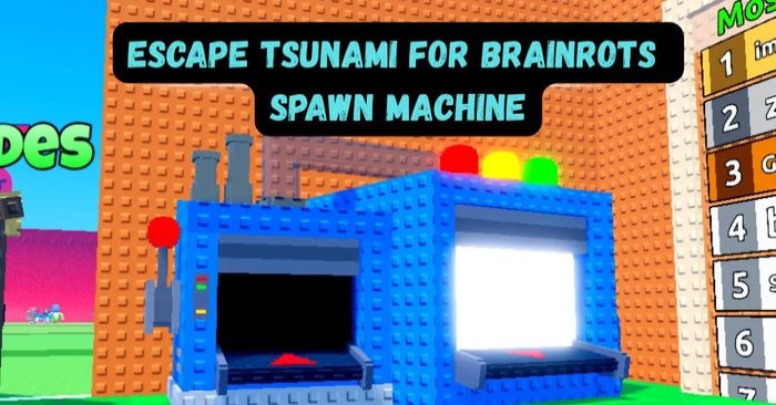 Hướng dẫn sử dụng máy spawn trong Escape Tsunami For Brainrots