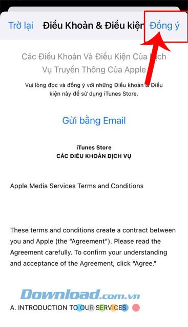 Ấn vào nút Đồng ý