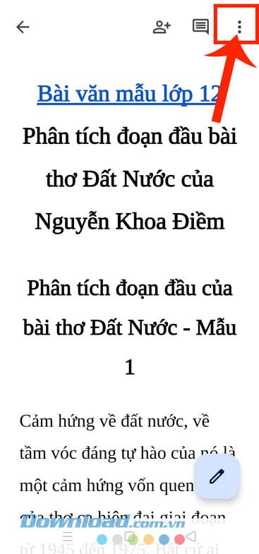 Hướng dẫn tải file Google Docs về điện thoại - Chi tiết, nhanh chóng