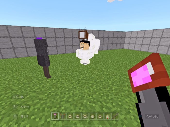 Skibidi Toilet vs Camera Man trong Minecraft