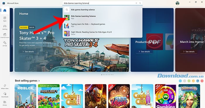Hướng dẫn tải và sử dụng Kids Games Learning Science