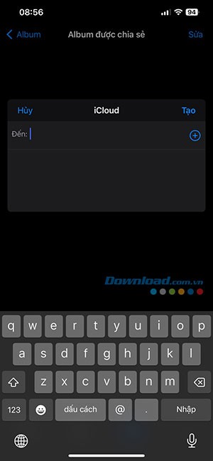 cach tao album duoc chia se tren iPhone 12*466090