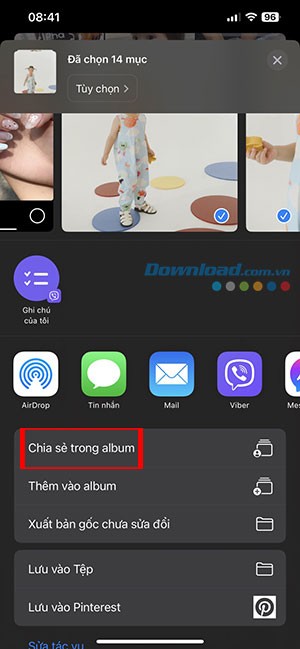 cach tao album duoc chia se tren iPhone 3*466081