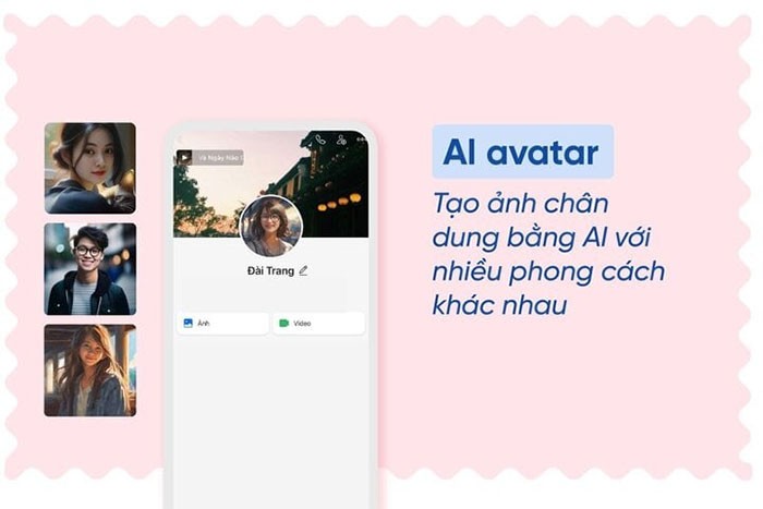 Zalo AI Avatar giúp người dùng tạo ảnh đại diện bằng AI với nhiều phong cách độc đáo khác nhau
