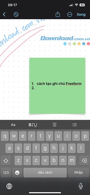 Freeform sticky note 7*393708