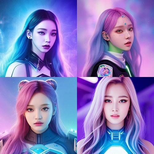 Một số hình đại diện AI tạo bằng B612