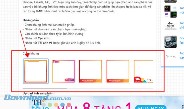 Hướng dẫn tạo khung sản phẩm Shopee online | Tăng doanh số hiệu quả