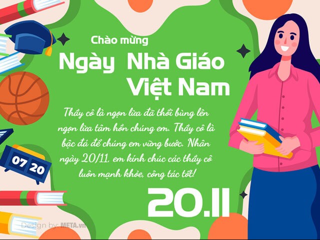 Thiệp chúc mừng ngày Nhà Giáo Việt Nam 20/11