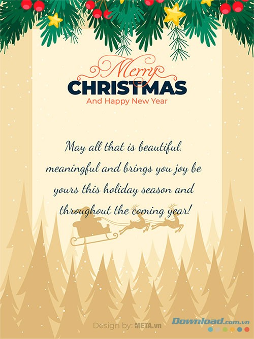 Thiệp chúc mừng Giáng Sinh và Năm mới online