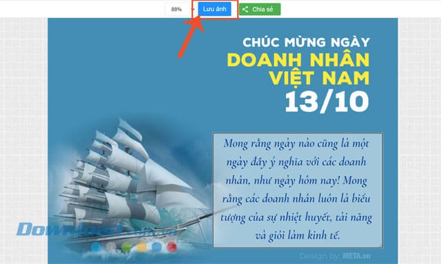 Nhấp chuột vào nút Lưu ảnh