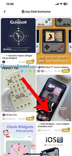 iPod widget 3*396612