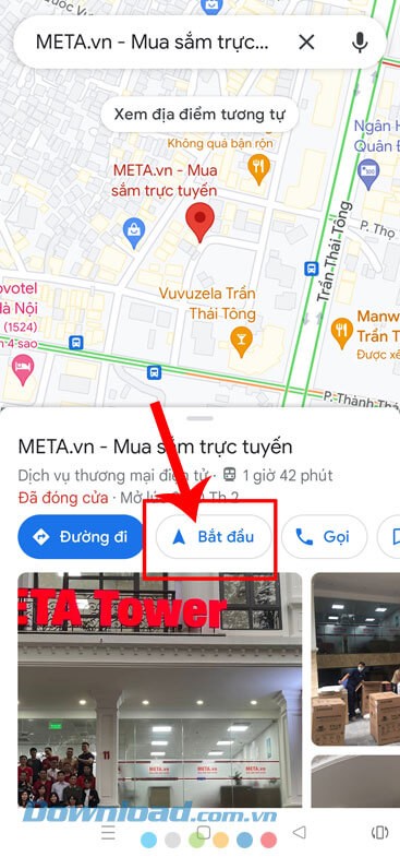 Ấn vào nút Bắt đầu.