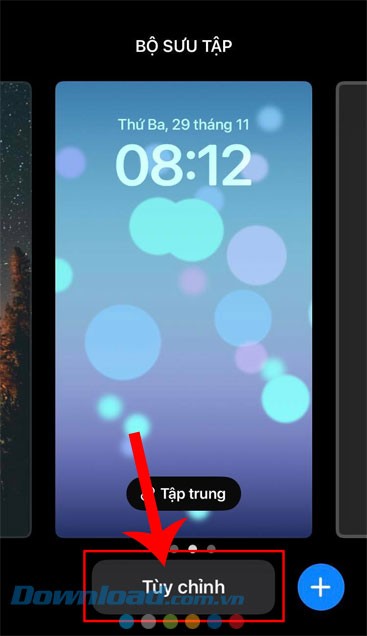 Nhấn vào nút Tùy chỉnh