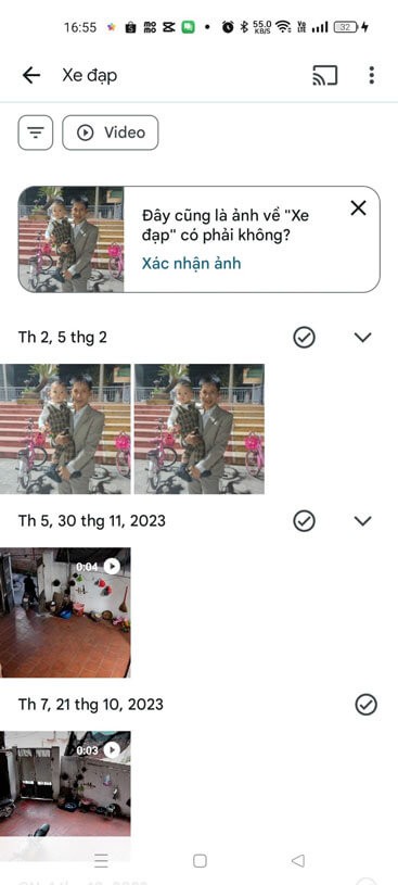 Hệ thống sẽ đề xuất cho bạn những bức ảnh liên quan