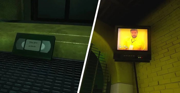 Người chơi cần đưa băng VHS vào đầu phát để xem nội dung của nó