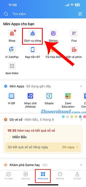 Hướng dẫn tra cứu tiến độ xử lý hồ sơ trên Zalo
