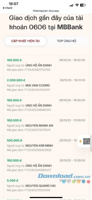 ung ho dong bao vung lu tren VNeID 6*543024