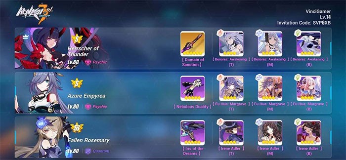 Lựa chọn nhân vật và thiết lập đội hình mạnh mẽ sẽ giúp người chơi đánh bại mọi kẻ thù trong Honkai Impact