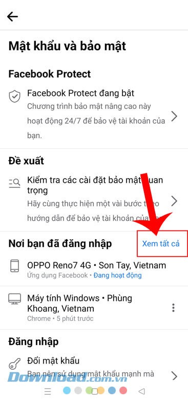 Ấn vào nút Xem tất cả