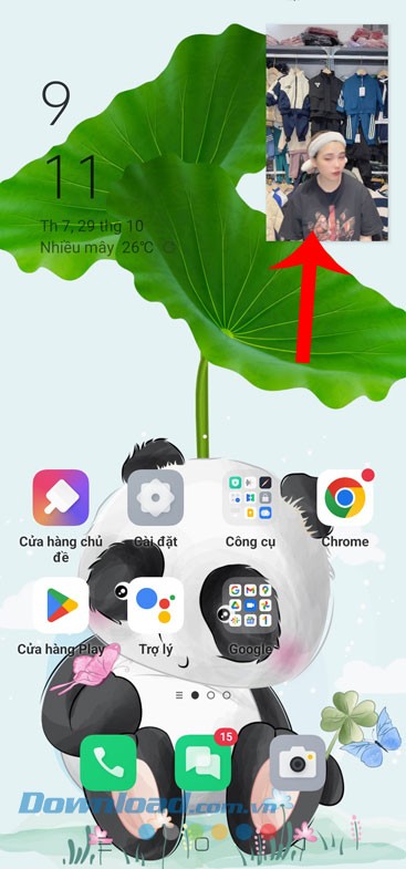 Thoát và trở lại màn hình chính của điện thoại