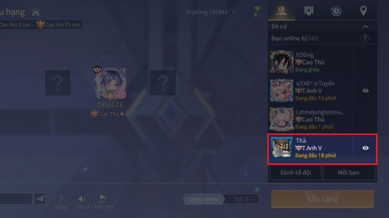 Nhấn vào biểu tượng con mắt