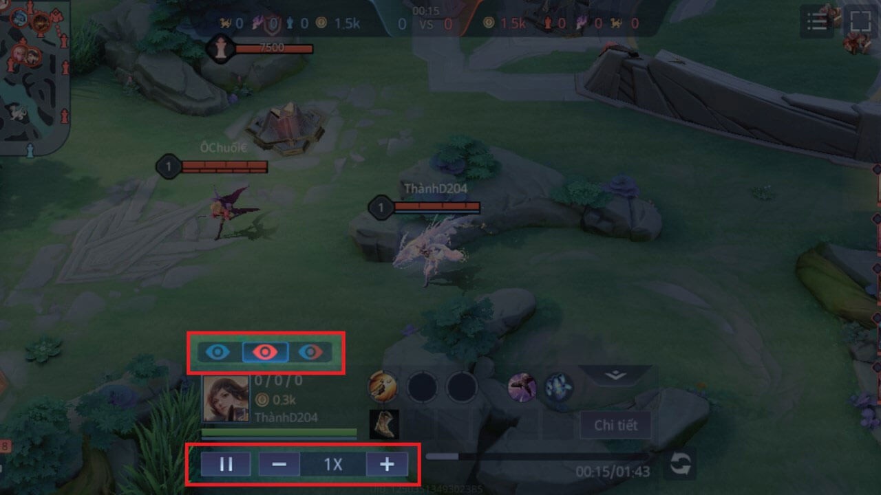 Tùy chọn 3 góc nhìn khác nhau hoặc điều chỉnh tốc độ trận đấu