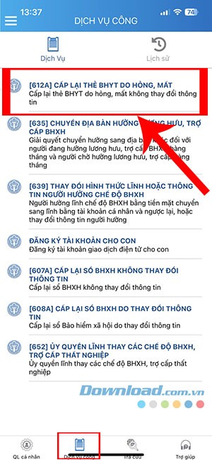 Hướng dẫn xin cấp lại thẻ BHYT trên VssID