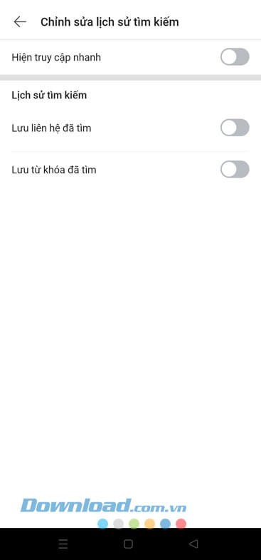 Đã xóa toàn bộ lịch sử tìm kiếm