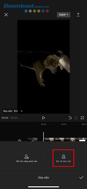 xoa nen video CapCut dien thoai 5*426274