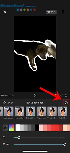xoa nen video CapCut dien thoai 7*426279