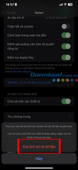 xoa lich su duyet web Safari 6*412272