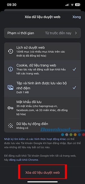 xoa lich su Google 10*414547
