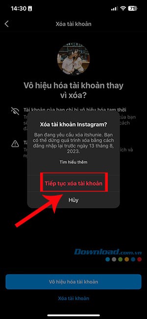 Xoa tai khoan Instagram 10*423379