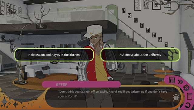 Những lựa chọn và quyết định của bạn sẽ ảnh hưởng đến câu chuyện trong Hustle Cat