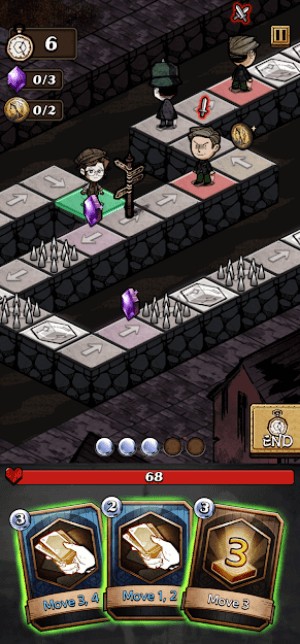 Sử dụng các thẻ để di chuyển Kate đến đích