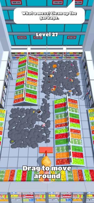 Làm sạch sàn siêu thị