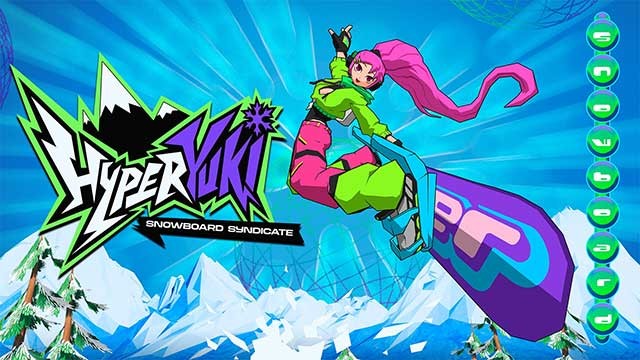 HYPERyuki là game mô phỏng trượt tuyết arcade phong cách Y2K