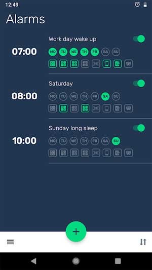 Đặt nhiều báo thức trong ngày
