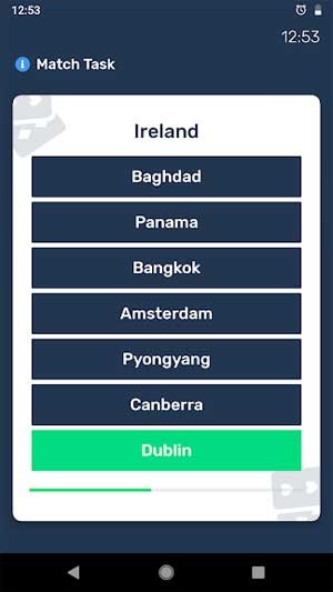 Ghép tên thủ đô với quốc gia tương ứng
