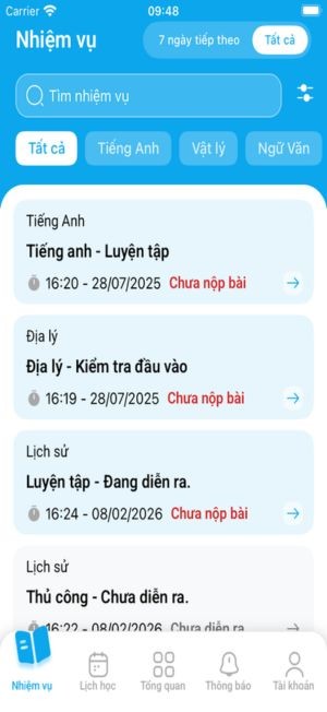 Hệ thống nhiệm vụ