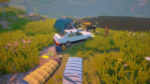 Dỡ đồ, dựng lều và trang trí khu cắm trại nhỏ xinh bằng sự sáng tạo và trí tưởng tượng bay bổng