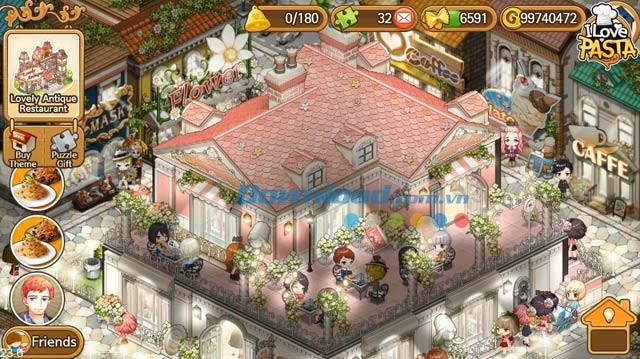 Nhà hàng của bạn trong I Love Pasta