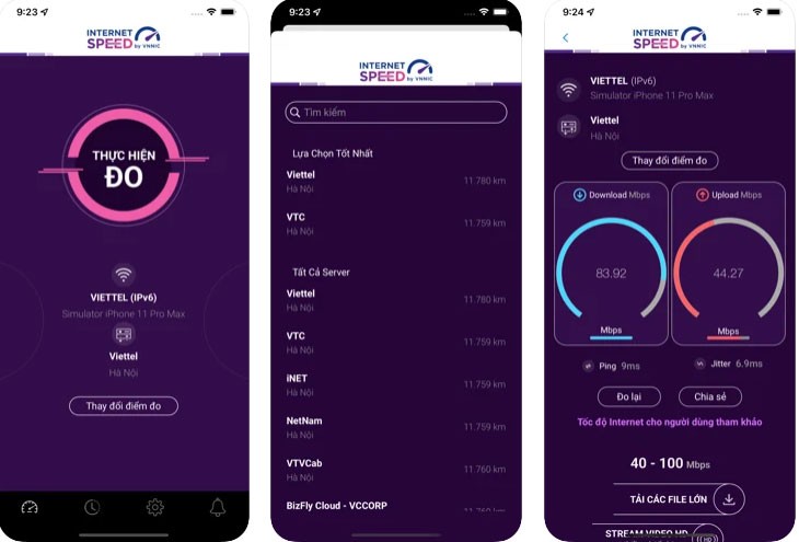 Đo tốc độ mạng Internet - i-SPEED