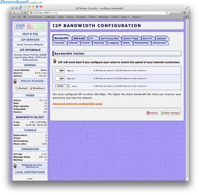 Hiển thị thông tin router của bạn