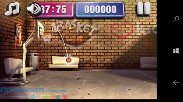 Hình ảnh sân bóng rổ ở trường