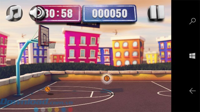 Sân bóng rổ trên mái nhà