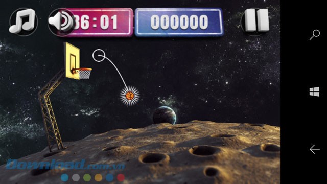 Sân bóng rổ trên mặt trăng độc đáo