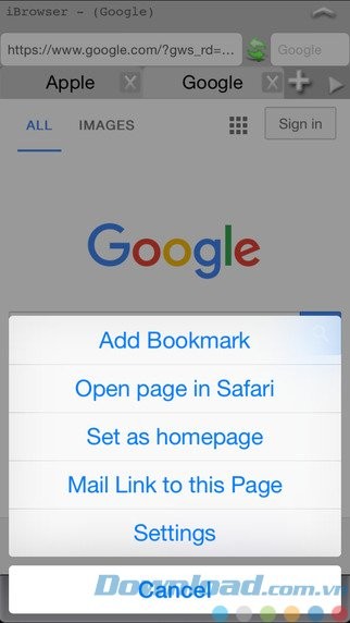 Quản lý dấu trang