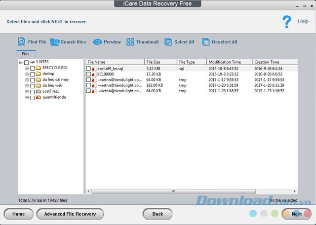 Khôi phục dữ liệu trên ổ cứng đã format